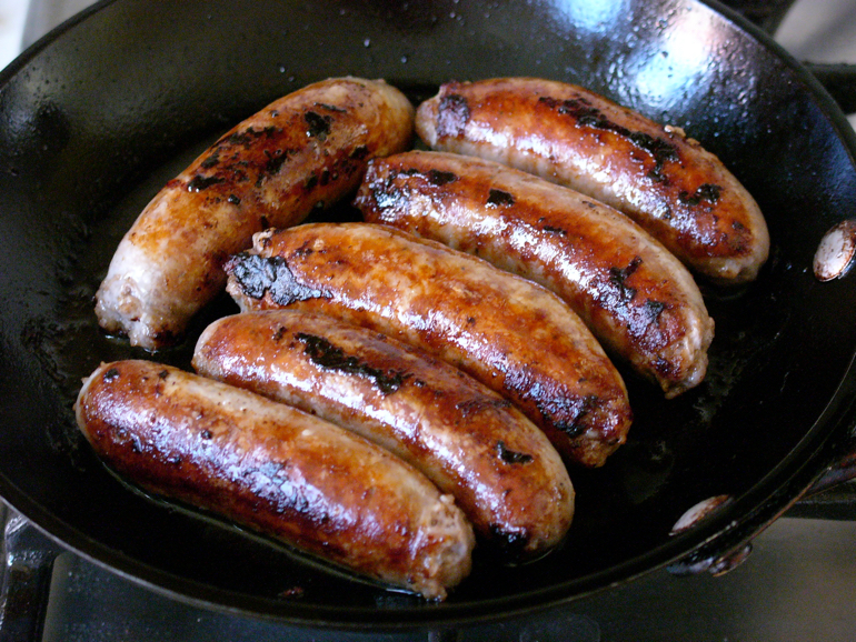British sausage (bangers) recipe.